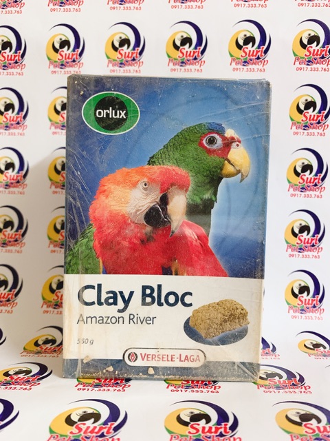 Khoáng đất sét Clay Bloc dành cho Vẹt viên 550g
