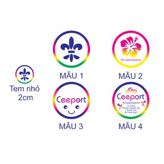 Nhãn Dán Logo Thanh Tẩy Hooponopono