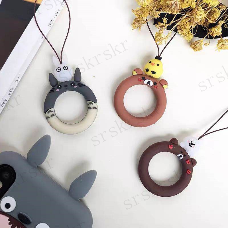 Dây Đeo Điện Thoại / Chìa Khóa / Camera Ba Chiều Bằng Silicon Họa Tiết Hoạt Hình Mickey Minnie Dễ Thương