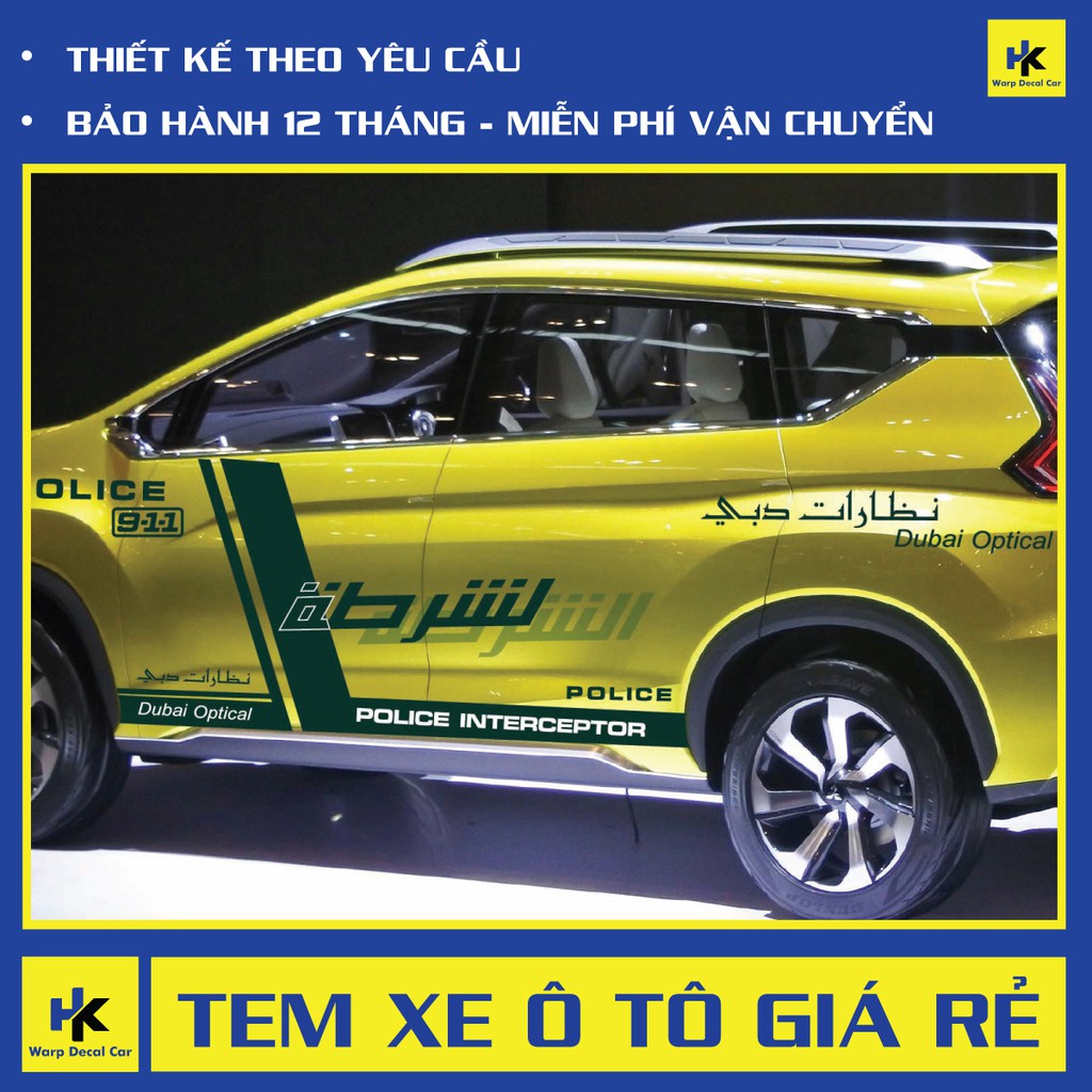 Tem xe Expander dán 2 bên sườn - tem xe ô tô giá rẻ hà nội
