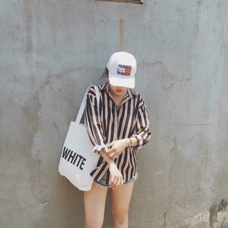 sơ mi sọc mới