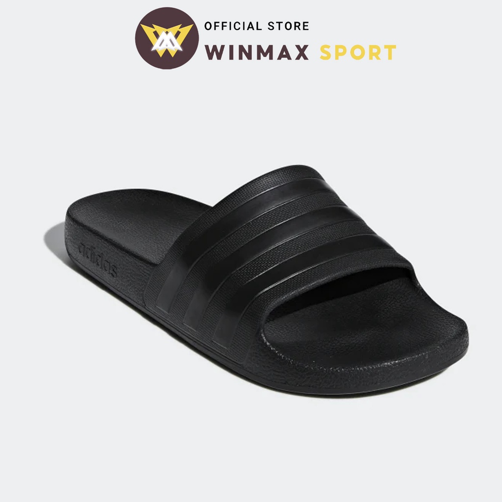 Dép Đúc Quai Ngang ADILETTE AQUA DAS, Phối Màu Đen Line Đen Chất Liệu E.V.A, Thời Trang Thể Thao WinMax Sport