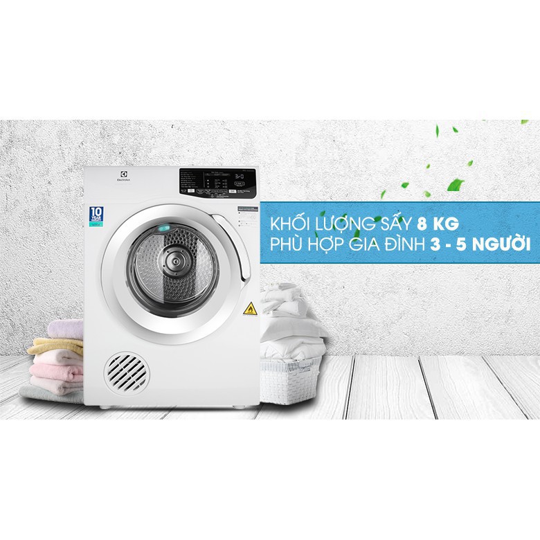 Máy sấy Electrolux 8 kg EDS805KQWA