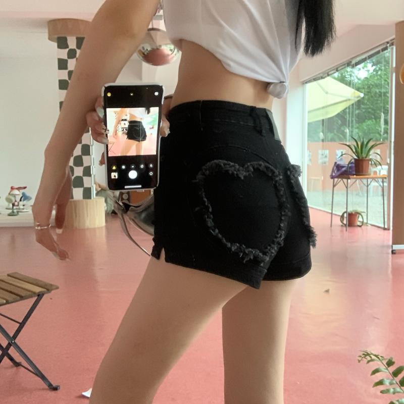Quần Short Denim Lưng Cao Phong Cách Mới Mùa Hè 2022 Cho Nữ
