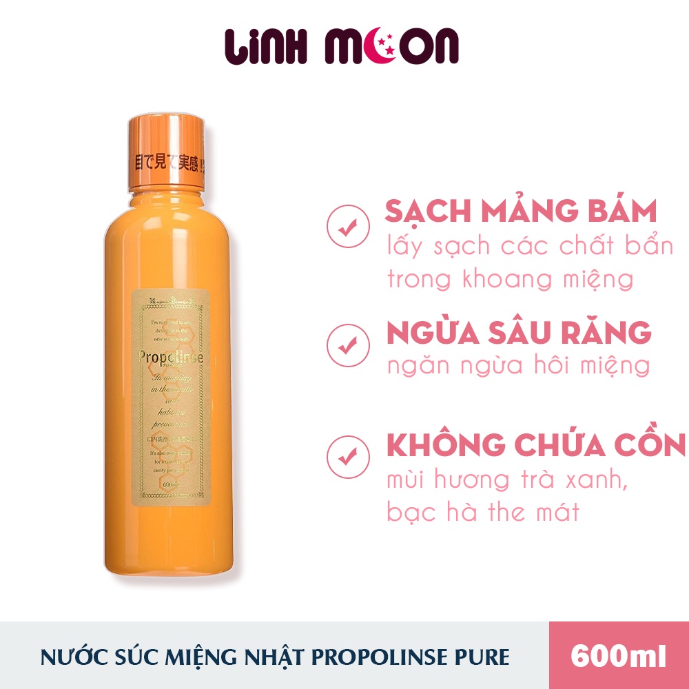 Nước súc miệng trắng răng PROPOLINSE Nhật Bản
