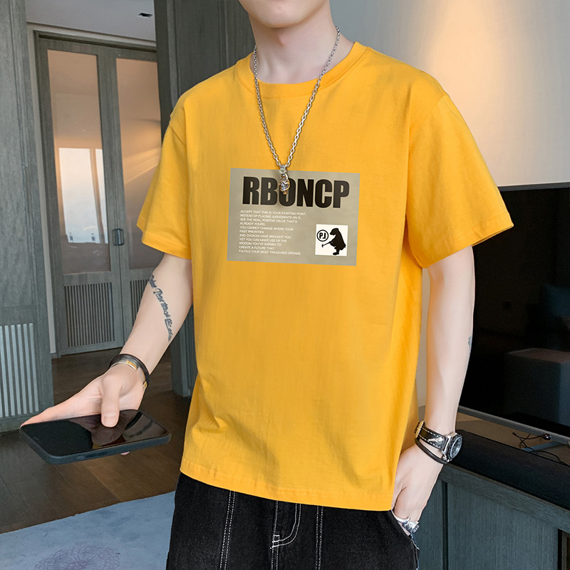 Áo Thun Cho Nam Ngắn Tay Cổ Tròn Thời Trang