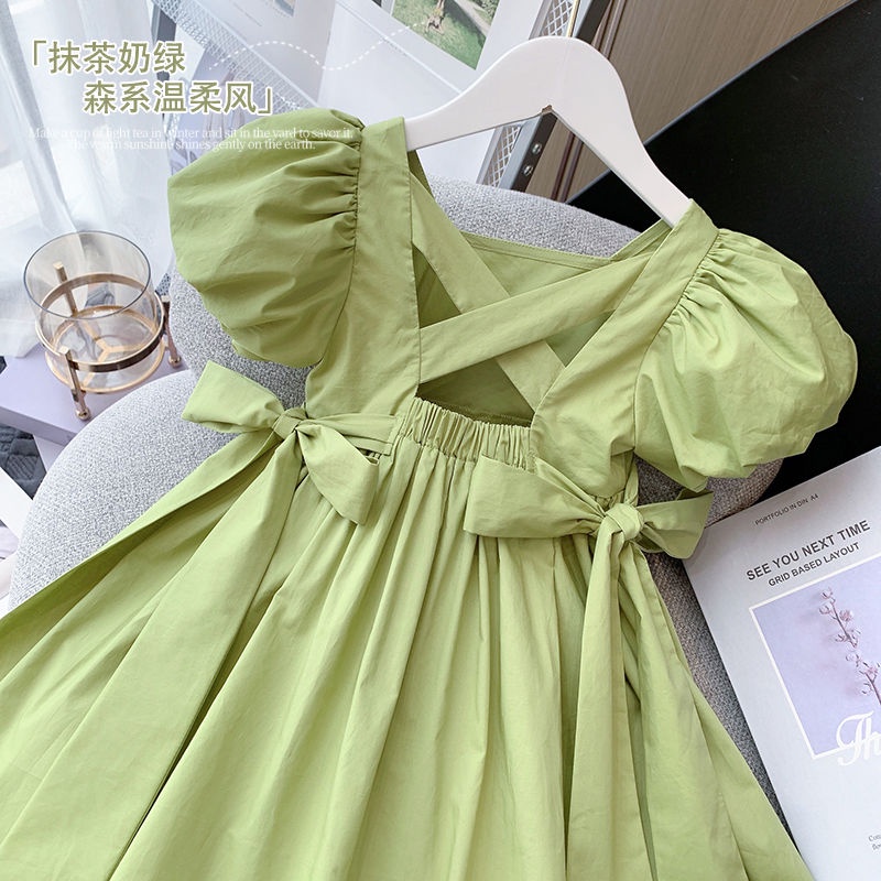 Đầm Thời Trang Mùa Hè Tay Phồng Dễ Thương Xinh Xắn Cho Bé Gái Từ 3 Đến 4 Đến 5 6 Đến 7 Đến 8 Đến 9 Đến 10 Đến 11 12 Tuổi