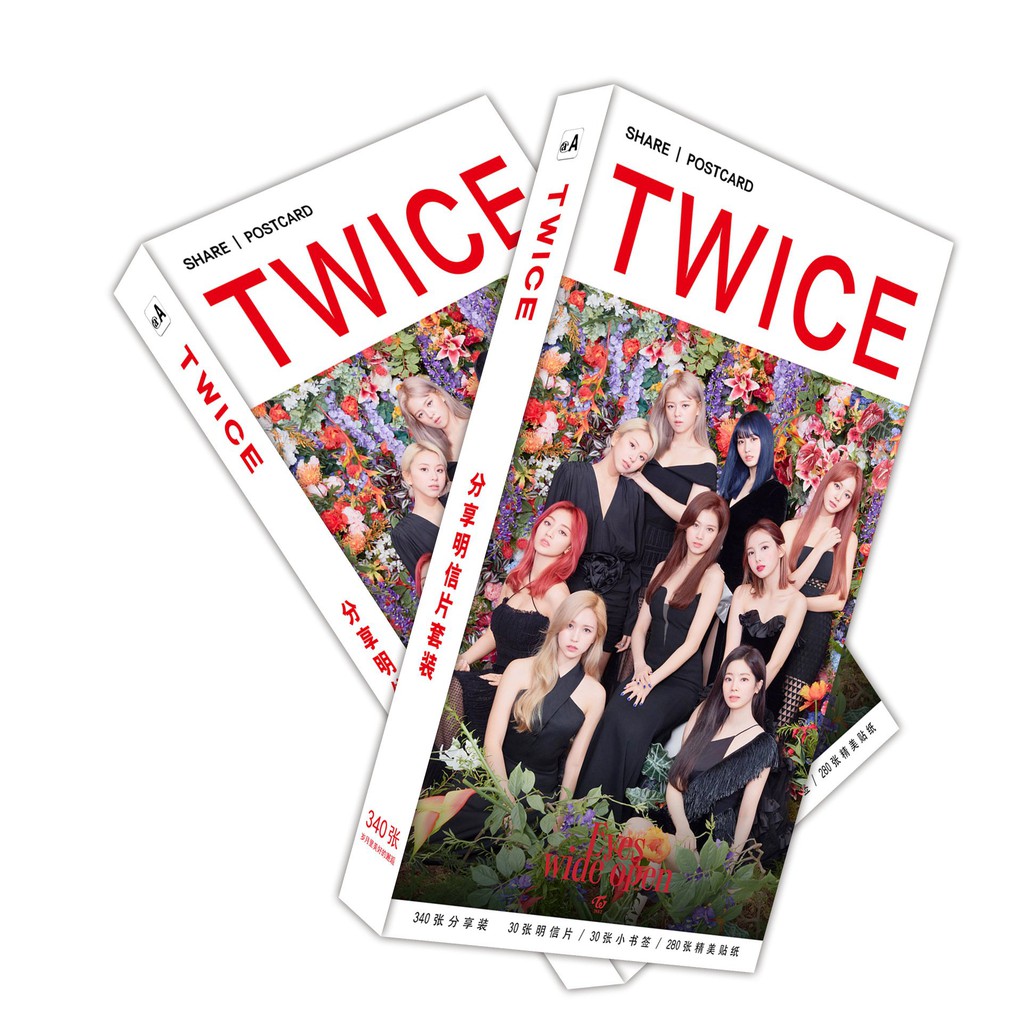 Hộp ảnh postcard TWICE album mới EYES WIDE OPEN 340 ảnh