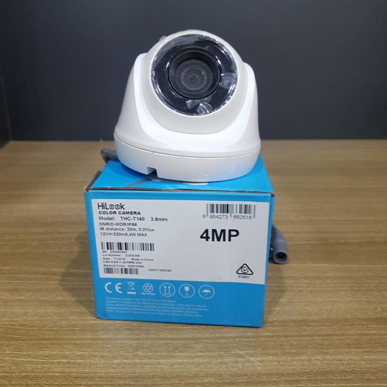 Camera Dome HDTVI hồng ngoại 4.0 Megapixel HILOOK THCT140 Hàng chính hãng