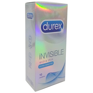 BAO CAO SU Durex Invisible Extra Thin, Extra Sensitive hộp 10 cái