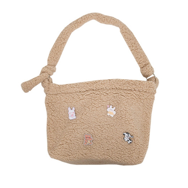 Túi Xách Đeo Vai Cỡ Lớn Bằng Vải Bông Họa Tiết Hoạt Hình Cổ Điển Cho Nữ