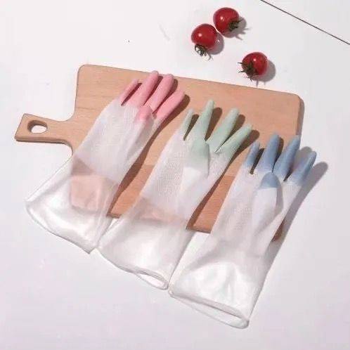 rửa gia  Mới mùa hè rửa chén găng tay nữ phần mỏng không thấm nước vệ sinh bền nhà bếp giặt quần áo cao su latex nhựa