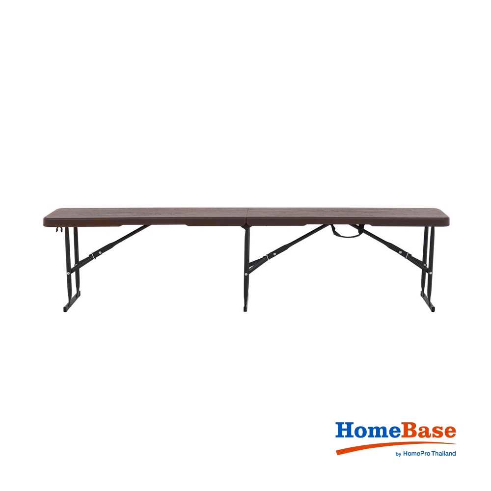 HomeBase SPRING Ghế băng gấp được bằng nhựa HDPE có chất chống tia cực tím Thái Lan W180xH43xD28cm