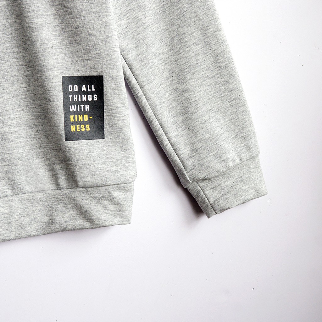 Áo nỉ nam SAYME áo sweater dài tay thu đông vải cotton da cá dày dặn ấm áp MCSI0011