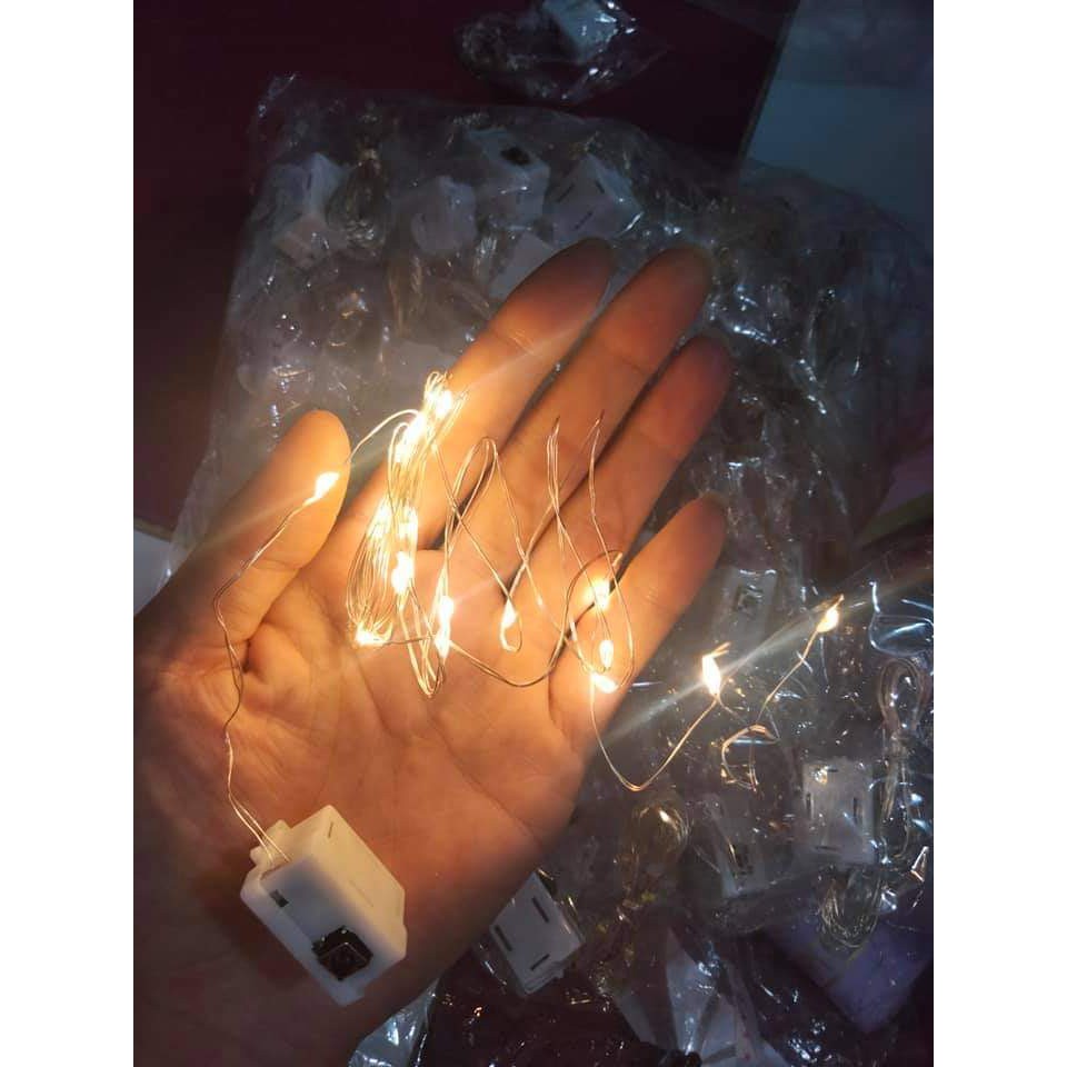 20 cái đèn led đom đóm đèn led trang trí đèn fairylight fairy light màu vàng dài 2m
