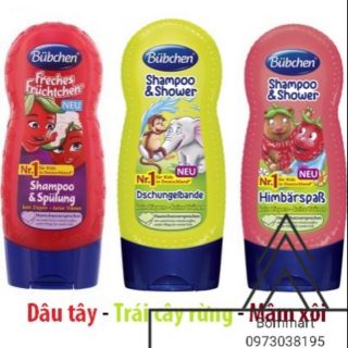 Sữa tắm hoa quả bubchen nội địa đức cho bé chai 240ml