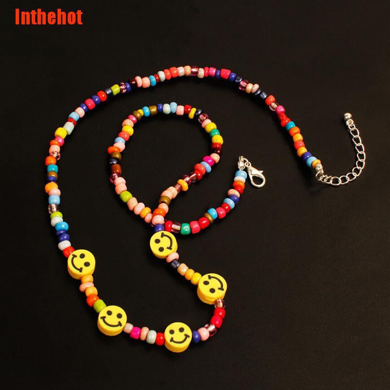 Vòng Đeo Tay Mặt Cười Nhiều Màu Phong Cách Bohemian