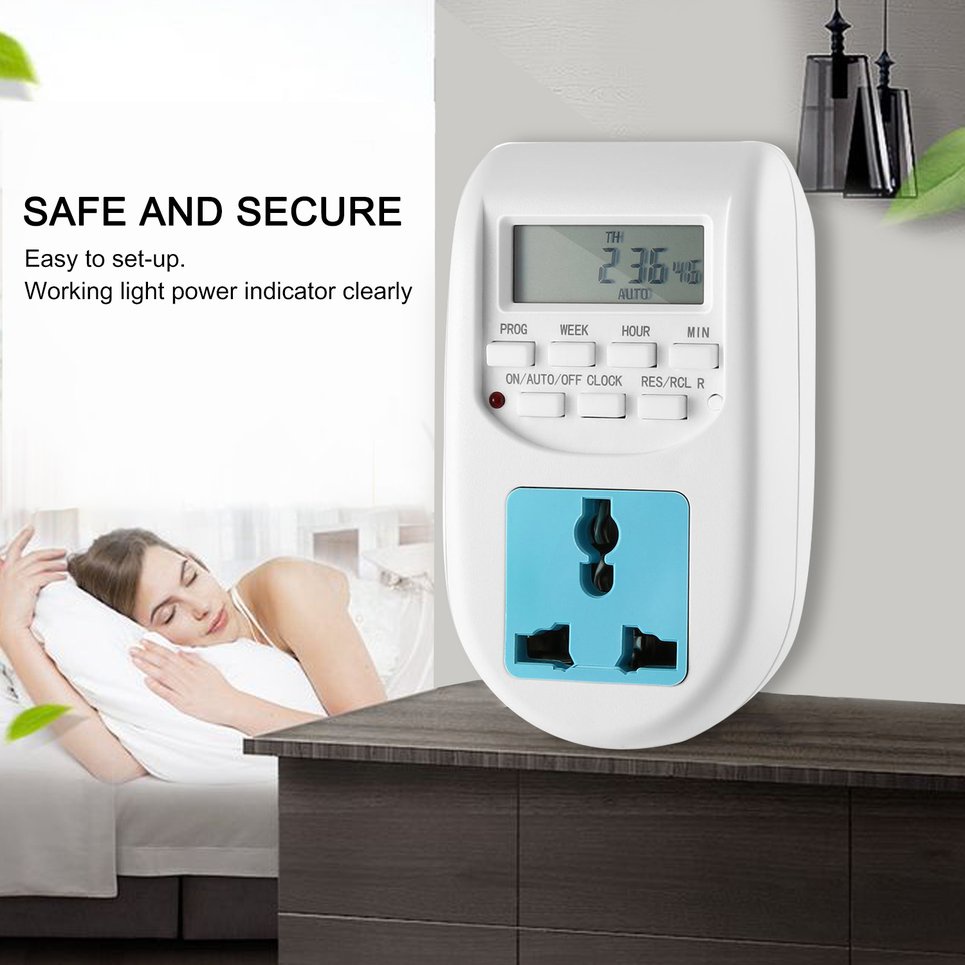 Timing Socket EU Plug Energy Saving Timer Programmable Household Appliances