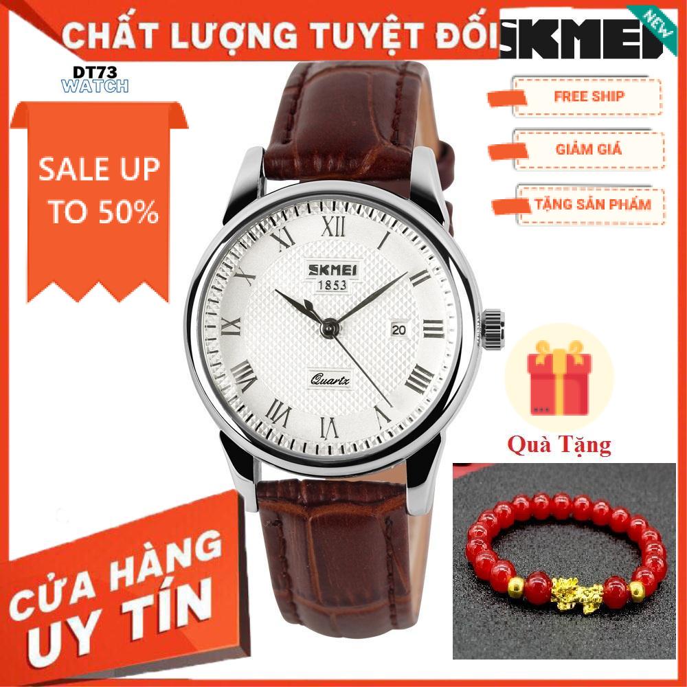 Đồng hồ nữ dây da SKMIE,Doanh nhân Đồng hồ thạch anh Thời trang mới Dây da không thấm nướC,BH 12 tháng