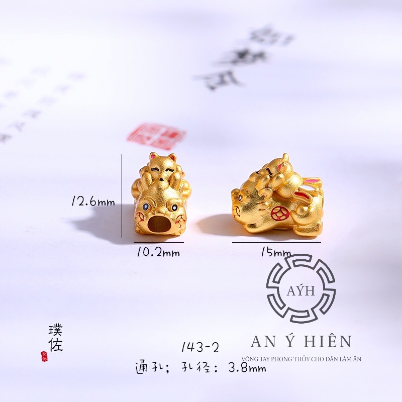 Charm Tỳ hưu cõng hồ ly #C483 ( An Ý Hiên)