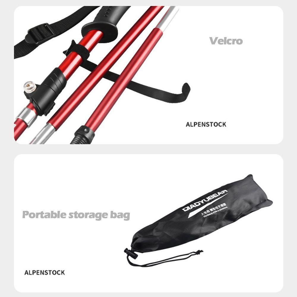 MUVAKO Gậy Đi Bộ Bằng Nhôm Với Tay Cầm ABS Có Thể Gấp Gọn Tiện Dụng