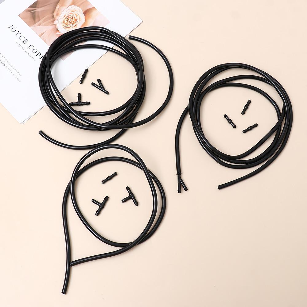 Ống Cao Su Đen Kèm Đầu Nối Chuyên Dụng Cho Cần Gạt Nước Xe Hơi