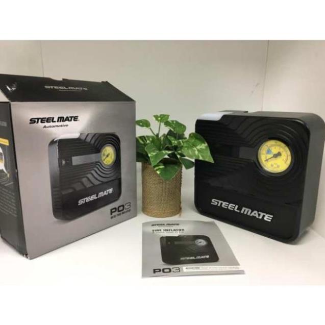 Bơm lốp điện tử Steelmate P05 tự ngắt và Steelmate P03 cơ - Bơm lốp ô tô Steelmate
