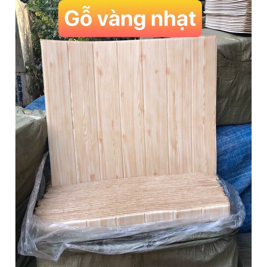 XỐP DÁN TƯỜNG GIẢ GỖ CAO CẤP - KHỔ LỚN 77 X 70 CM LOẠI 1