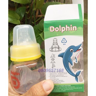 Bình nước sơ sinh 60ml Dolphin