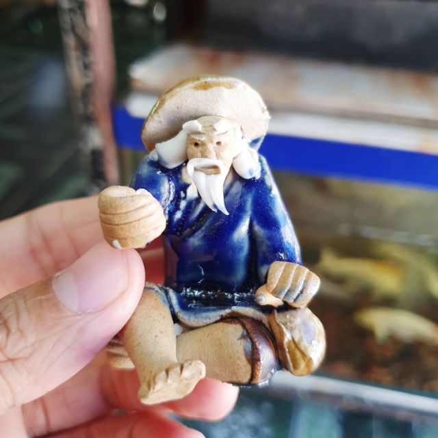 ÔNG CÂU CÁ TRANG TRÍ HỒ CÁ NON BỘ CAO 5CM