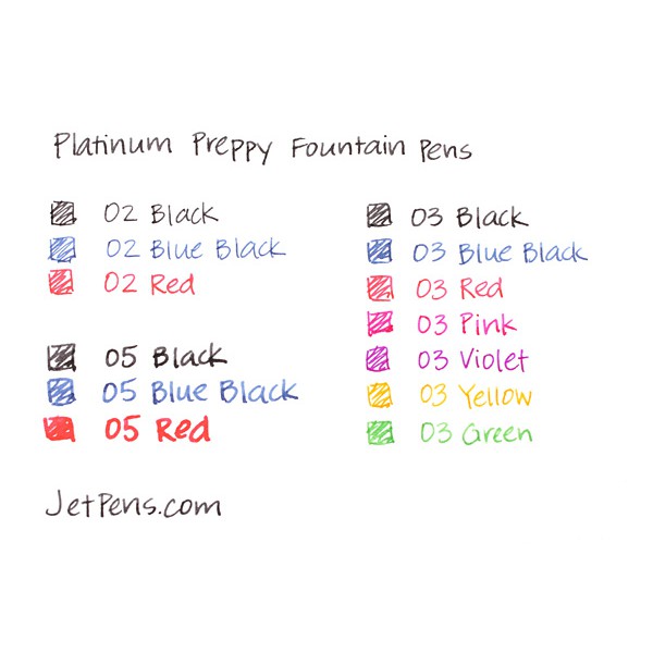 BÚT MÁY PREPPY PLATINUM 05 PPQ-200 BLUE BLACK