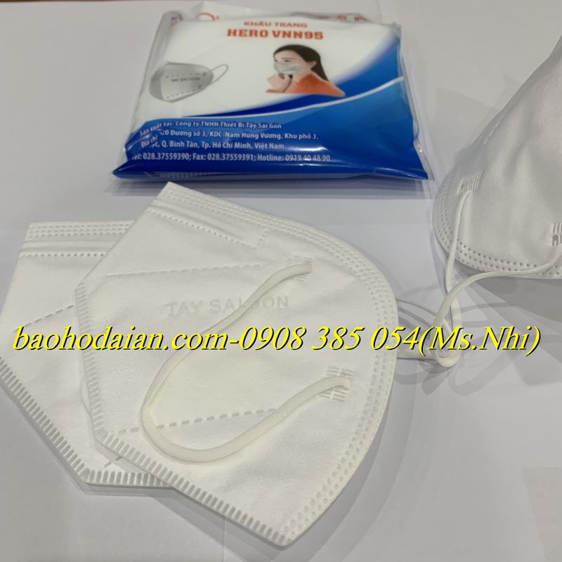 Khẩu trang Hero VNN95 Tây Sài Gòn - 5Lớp, không bí thở