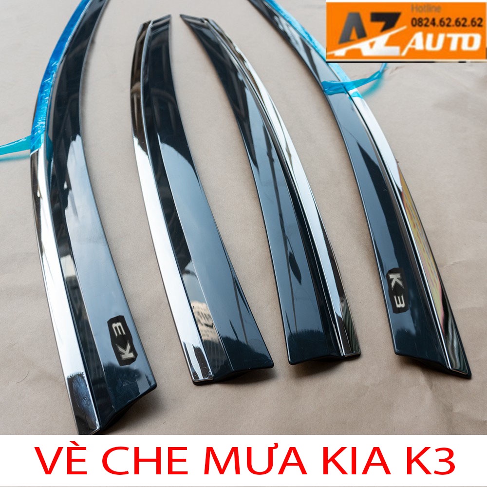 Vè che mưa KIA K3 2022 , Kia Cerato 2019-2021-chỉ INNOX hàng cao cấp