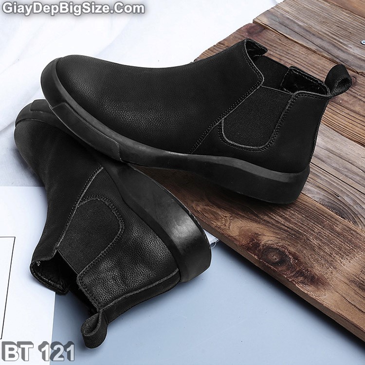 Giày Boot (bốt) Chelsea, giày cổ cao big size cỡ lớn EU:45-46 cho nam chân thon cân đối