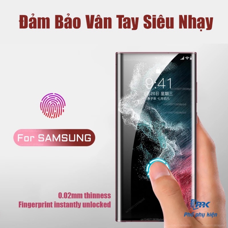 Dán cường lực dẻo Samsung S22 Ultra, S22 Plus, S22 full màn hình PPF Cao Cấp