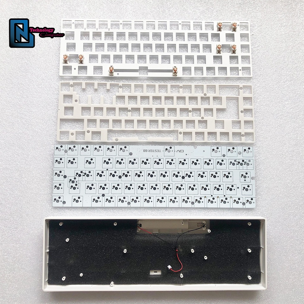 Bàn Phím Tester 68 Kit Bộ Hoàn Chỉnh Bao Gồm Cả Switch Keycap