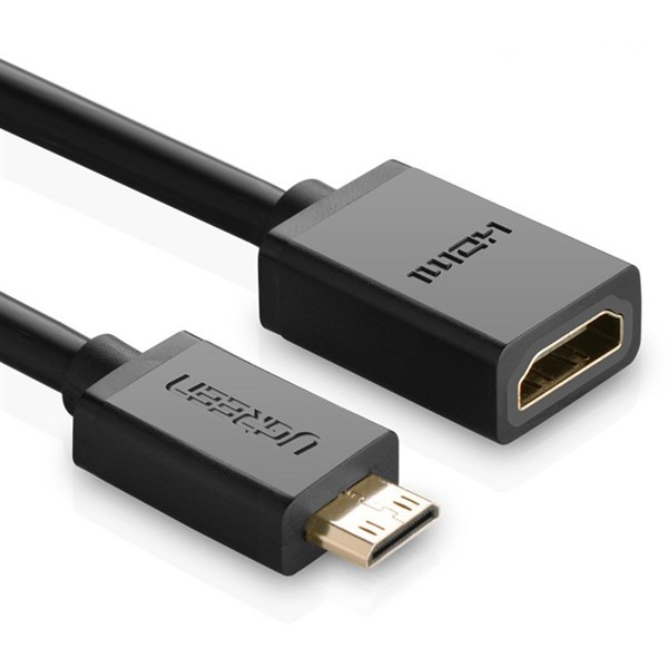 [Mã ELHACE giảm 4% đơn 300K] Cáp nối dài Mini HDMI to HDMI dài 20cm chính hãng Ugreen 20137