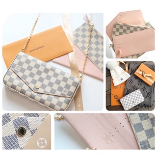 Set L.V felicie pochete fullbox da thật