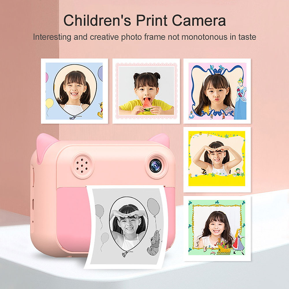 Máy ảnh Polaroid dành cho trẻ em với giấy ảnh nhiệt