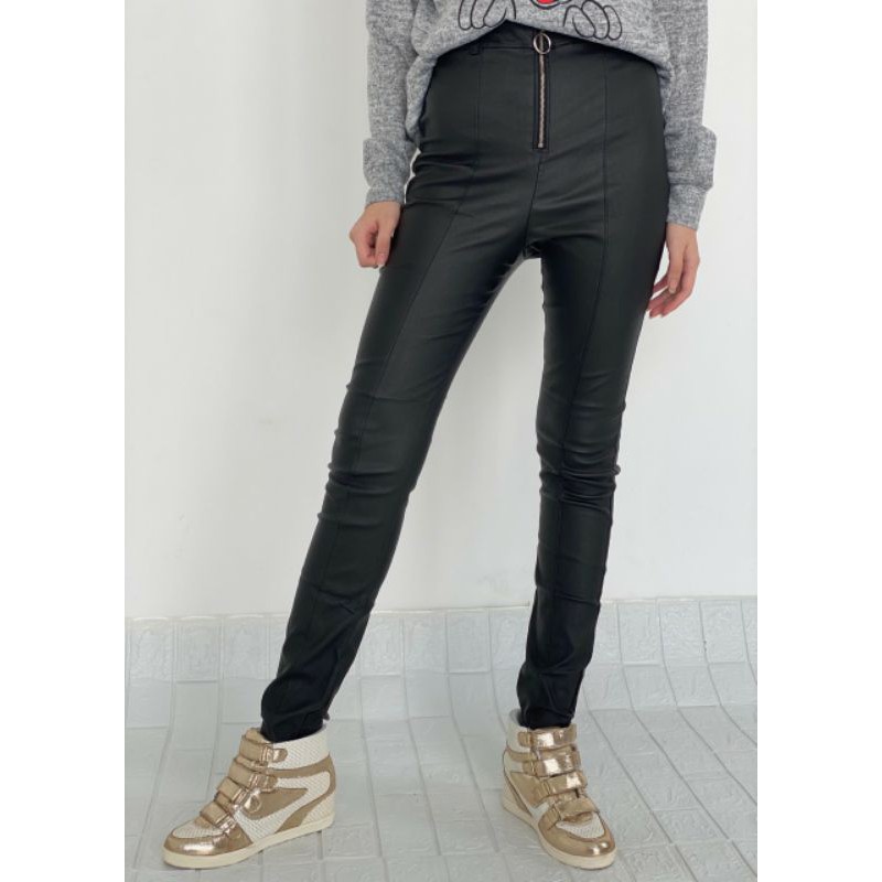 quần legging da day kéo xuất khẩu