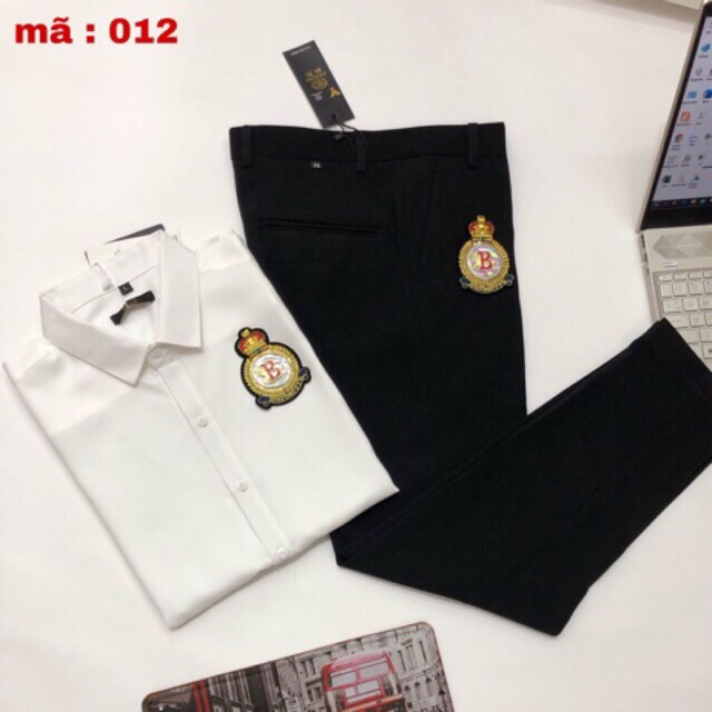 [ComBo M10 Thêu Cao Cấp ] Quần âu + Sơ mi thêu họa tiết CAO CẤP  mới nhất 2020 ATB.SHOP