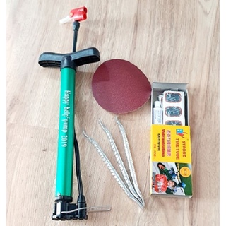 Bộ dụng cụ 4 món vá ruột xe đạp tiện dụng mang theo xe khi đi xa