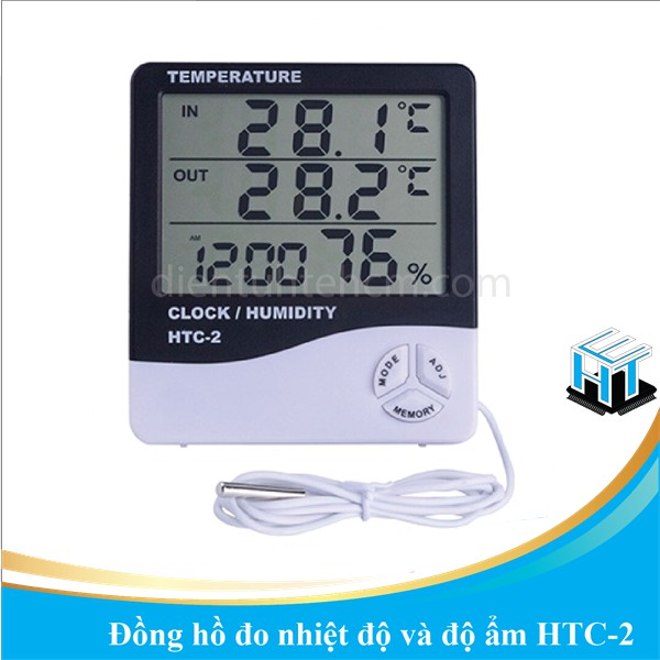 Đồng hồ đo nhiệt độ và độ ẩm HTC-2