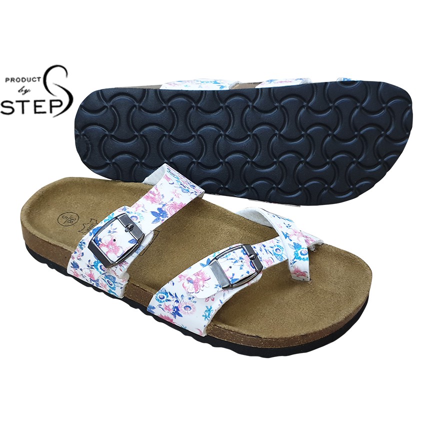 Dép đế trấu Nữ Quai EVA in hoa văn xỏ ngón