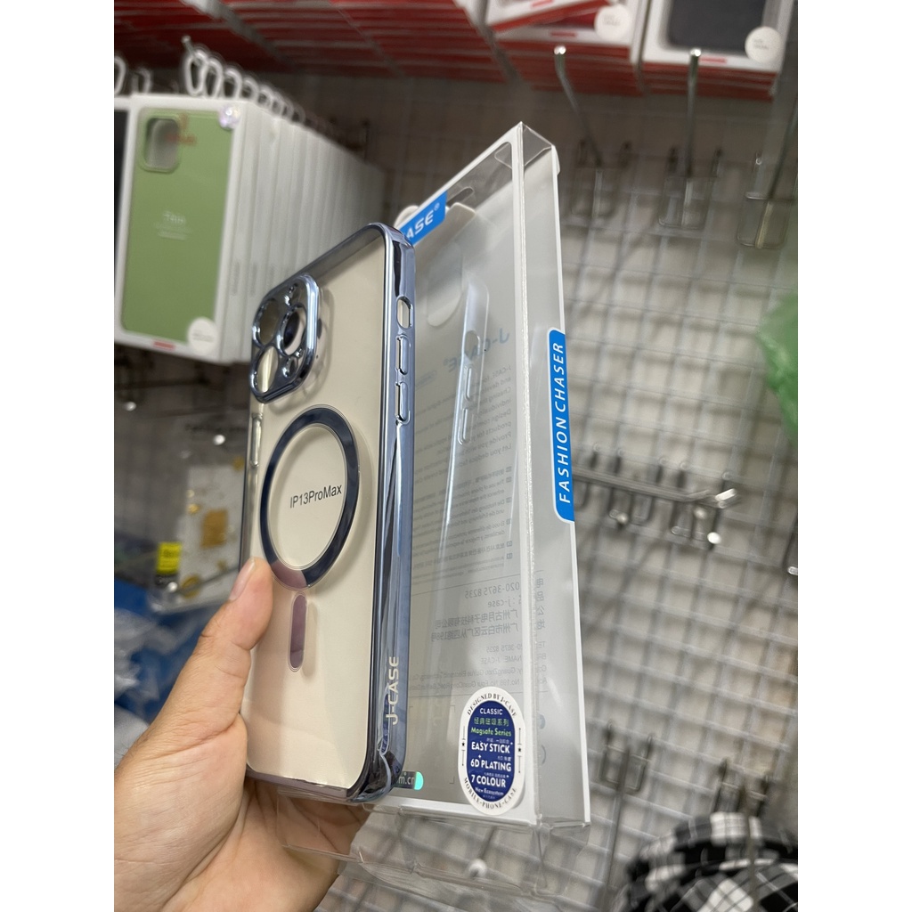 CHÍNH HÃNGỐp lưng DẺO J-case VIỀN VUÔNG BẢO VỆ CAMERA TPU hỗ trợ công nghệ sạc MagSafe Iphone X XS 11 12 13 PRO MAX