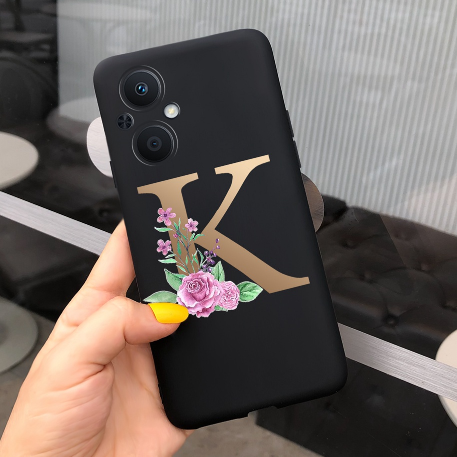 Ốp Điện Thoại Nhám In Chữ Cái Dễ Thương Cho OPPO Reno7 Z 5G CPH2343 OPPO A96 5G PFUM10