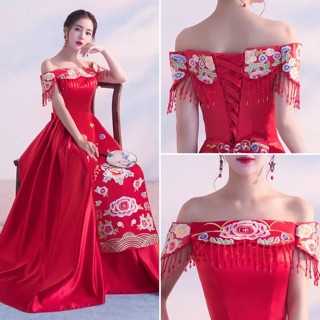 Áo khoả - hỷ phục cô dâu thêu