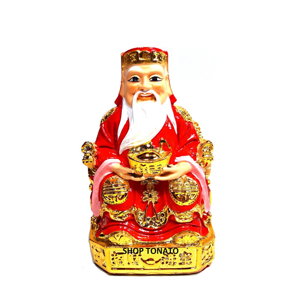 TƯỢNG THẦN TÀI ÔNG ĐỊẠ POLY ĐỎ ĐỦ SIZE