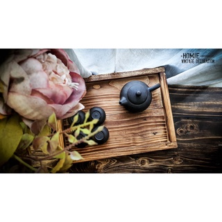 Khay gỗ decor, khay gỗ mộc vintage