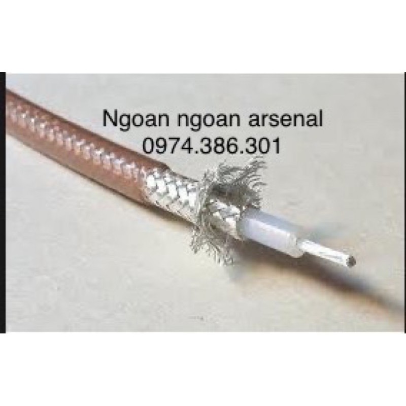 dây tín hiệu mạ bạc RG 142 và RG 400 coaxial 50 Ohm. báo giá 1 mét